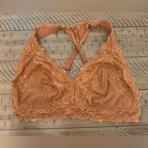 Savage X Fenty Lace Bralette in Warm Rust